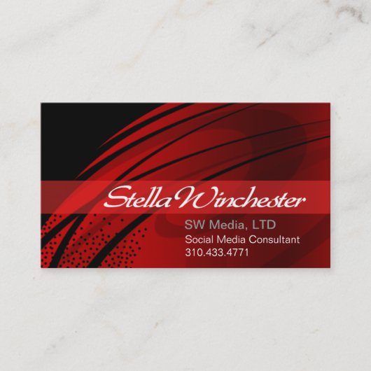 Sjabloon voor Trendy Stylish Business Card Visitekaartje (Voorkant)