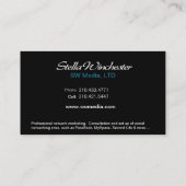 Sjabloon voor Trendy Stylish Business Card Visitekaartje (Achterkant)