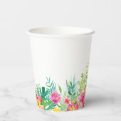 Sjabloon voor Tropische druppels border Paper Cup  Papieren Bekers (Achterkant)