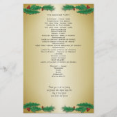 Sjabloon voor Tropische kerstbruiloft Gold (Achterkant)