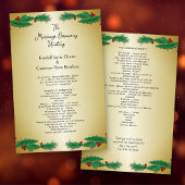 Sjabloon voor Tropische kerstbruiloft Gold