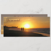 Sjabloon voor Tropische zonsondergang strandbruilo Kaart (Voorkant / Achterkant)