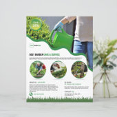 Sjabloon voor tuinonderhoudsservicefolder (Staand voorkant)