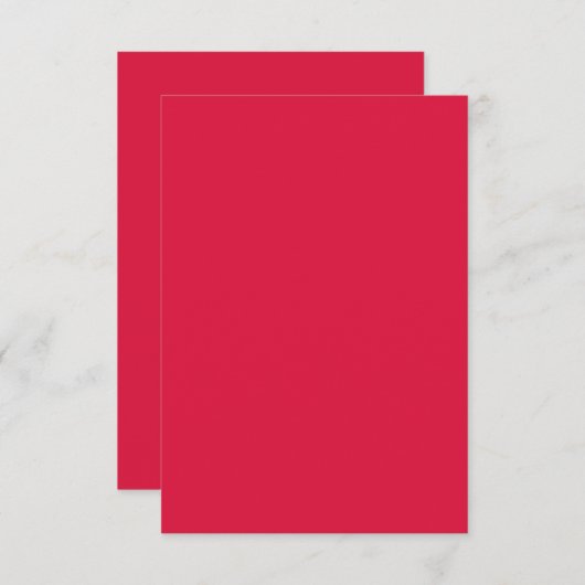 Sjabloon voor uitnodiging in dieprood (Voorkant / Achterkant)