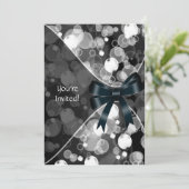 Sjabloon voor uitnodiging Pretty Bubble Party (Staand voorkant)