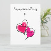 Sjabloon voor uitnodiging van de partij (Staand voorkant)