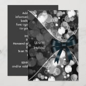 Sjabloon voor uitnodiging voor Pretty Bubble-feest (Voorkant / Achterkant)