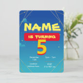 Sjabloon voor uitnodiging voor speelgoed aanpassen (Staand voorkant)