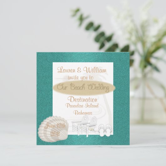 Sjabloon voor uitnodigingen voor elke bestemming (Staand voorkant)