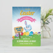 Sjabloon voor uitnodigingen voor paaspartijen (Staand voorkant)