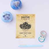 Sjabloon voor uitnodigingen voor paaspartijen flyer (Enkel)