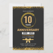 Sjabloon voor uitnodigingsfolder jubileum kaart (Voorkant)