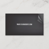 Sjabloon voor ultradunne zakelijke kaart visitekaartje (Achterkant)