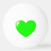 Sjabloon voor uw aangepaste monogram Groot Groen h Pingpongbal (Achterkant)