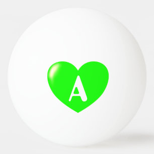 Sjabloon voor uw aangepaste monogram Groot Groen h Pingpongbal