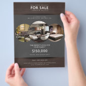 sjabloon voor vastgoedflyer eenvoudig downloaden 3 flyer (Hand)