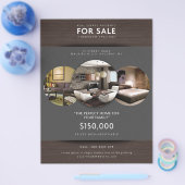 sjabloon voor vastgoedflyer eenvoudig downloaden 3 flyer (Enkel)