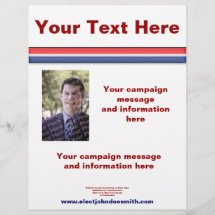 Sjabloon voor verkiezingscampagnefolder flyer