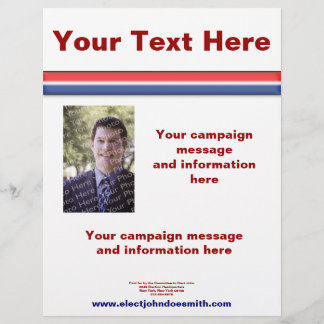 Sjabloon voor verkiezingscampagnefolder flyer