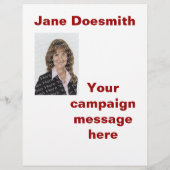 Sjabloon voor verkiezingscampagnefolder flyer (Achterkant)