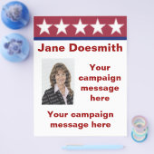 Sjabloon voor verkiezingscampagnefolder flyer (Enkel)