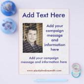 Sjabloon voor verkiezingscampagnefolder flyer (Enkel)