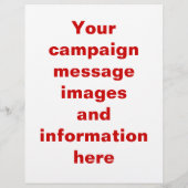 Sjabloon voor verkiezingscampagnefolder flyer (Achterkant)