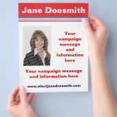 Sjabloon voor verkiezingscampagnefolder flyer (Hand)