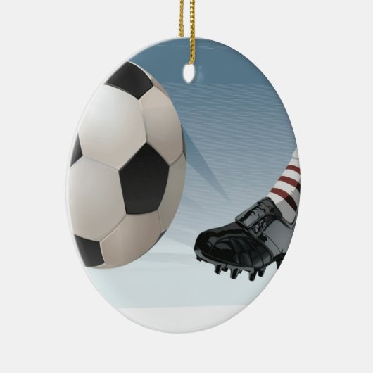 Sjabloon voor versiering van voetbalspeler keramisch ornament (Rechts)