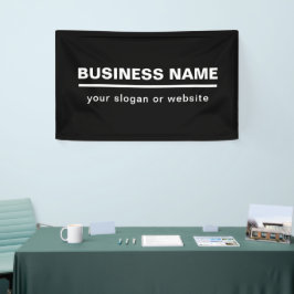Sjabloon voor vet moderne bedrijfsnaam | Z&W Spandoek