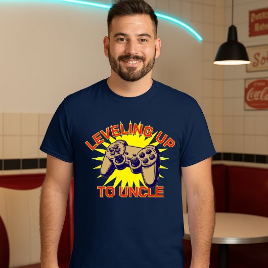 Sjabloon voor videogamecontroller met level omhoog t-shirt
