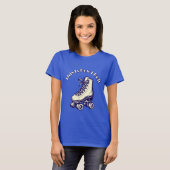Sjabloon voor vintage rollerschaats t-shirt (Voorkant volledig)