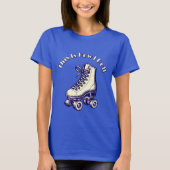 Sjabloon voor vintage rollerschaats t-shirt (Voorkant)