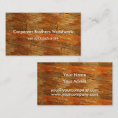 sjabloon voor visitekaartje (Voorkant / Achterkant)