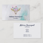 sjabloon voor visitekaartje (Voorkant / Achterkant)