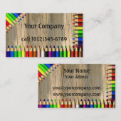 sjabloon voor visitekaartje (Voorkant / Achterkant)