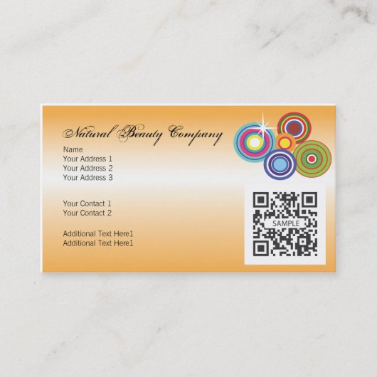 Sjabloon voor visitekaartje (Voorkant)