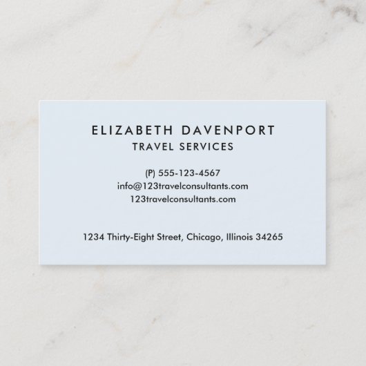 sjabloon voor visitekaartje (Achterkant)