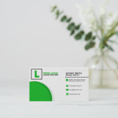 Sjabloon voor visitekaartje (Staand voorkant)