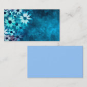 sjabloon voor visitekaartje blauwe balk originele  (Voorkant / Achterkant)