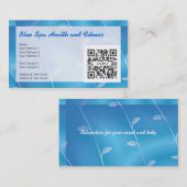 Sjabloon voor visitekaartje Blauwe ruimte (Voorkant / Achterkant)