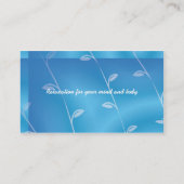 Sjabloon voor visitekaartje Blauwe ruimte (Achterkant)