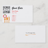 Sjabloon voor visitekaartje Casual Italiaans (Voorkant / Achterkant)