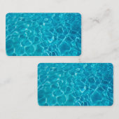 sjabloon voor visitekaartje coole blauwe foto foto (Voorkant / Achterkant)