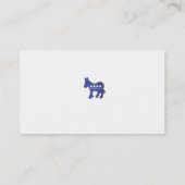 Sjabloon voor visitekaartje Democratische sleutel  (Achterkant)