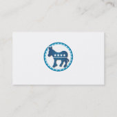 Sjabloon voor visitekaartje Democratische sleutel (Achterkant)