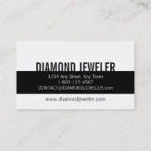 Sjabloon voor visitekaartje Diamond (Achterkant)
