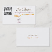 Sjabloon voor visitekaartje Fine Ding French (Voorkant / Achterkant)