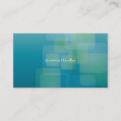 Sjabloon voor visitekaartje Generic Blue Green (Achterkant)