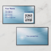 Sjabloon voor visitekaartje Generic Blue Light (Voorkant / Achterkant)